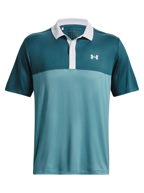 Under Armour Performance 3.0 Colourblock Polo - Still Water/Static Blue