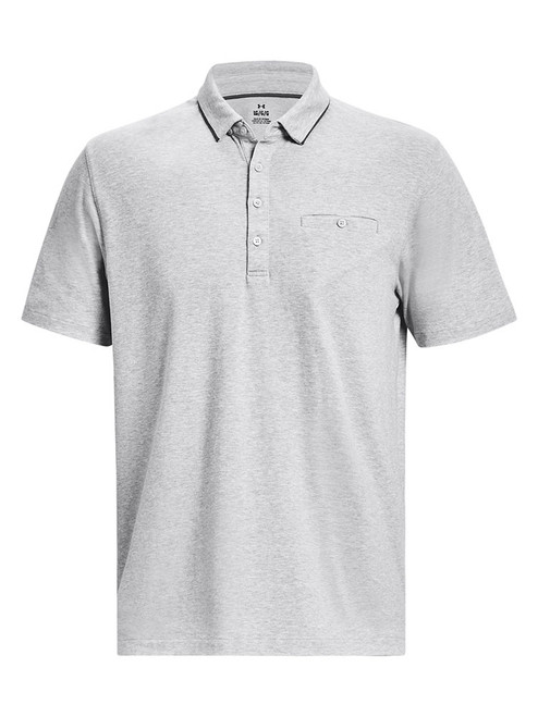 Under Armour Luxe Heather Polo - Mod Grey