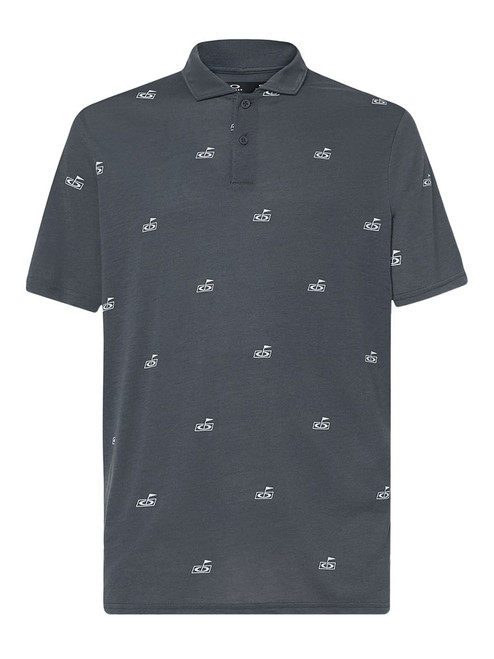 Oakley RC Micro Shade Print Golf Polo Shirt - Golf Pattern Dark Slate