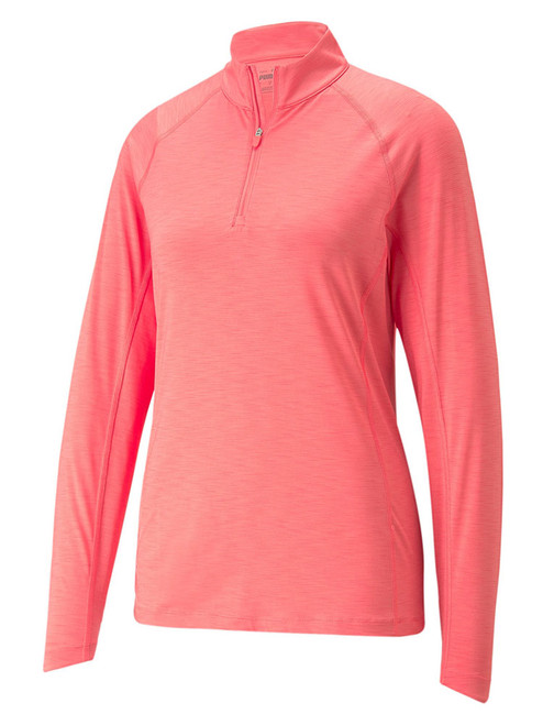 Puma Women's YouV Golf 1/4 Zip - Loveable Heather