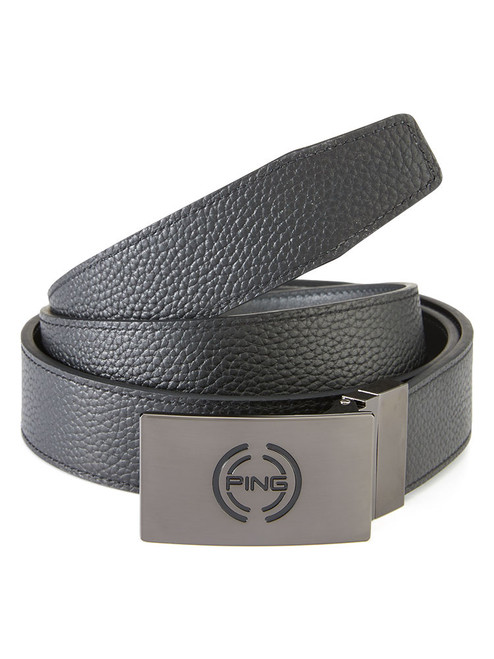 Ping Stamp Reversible Belt - Black/Asphalt