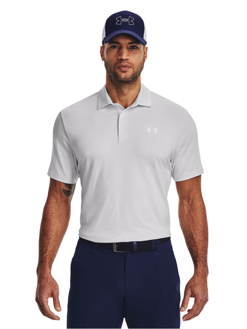 Under Armour Playoff 3.0 Stripe Polo - White/Halo Grey