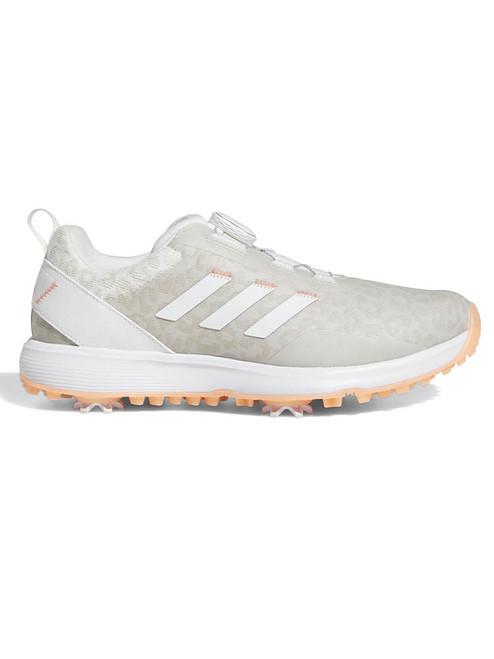 adidas Women's S2G BOA Golf Shoes - Ftwr White/Ftwr White/Coral Fusion