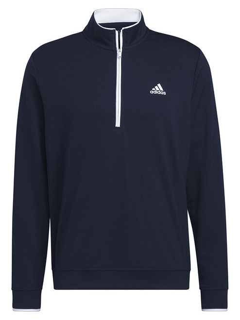 adidas Quarter-Zip Pullover - Collegiate Navy/White