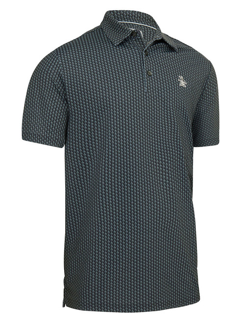 Original Penguin All-Over Pete Print Golf Polo - Caviar