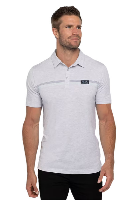 TravisMathew Neotropical Polo - Heather Light Grey