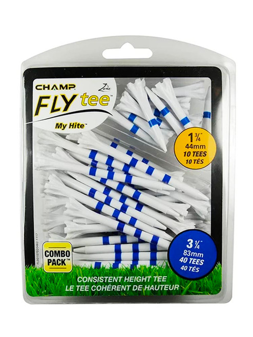 Champ FLYTee 50 Piece Combo 3.25 White-Blue
