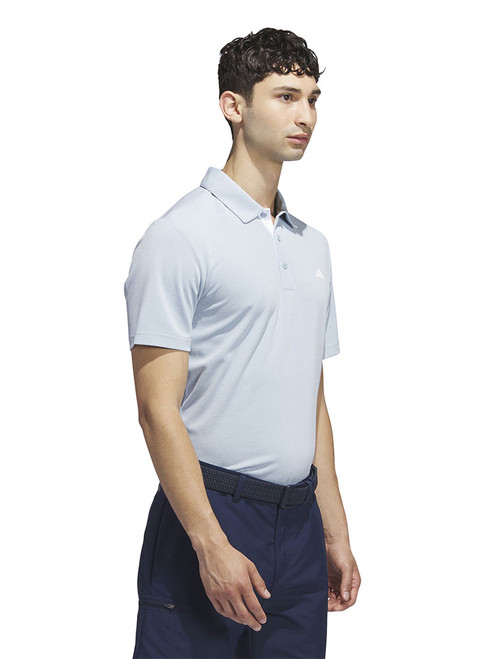 adidas Drive Heather Polo Shirt - Wonder Blue Mel. | GolfBox