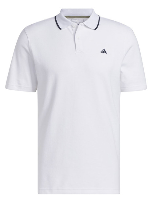 adidas Go-To Piqué Golf Polo Shirt - White