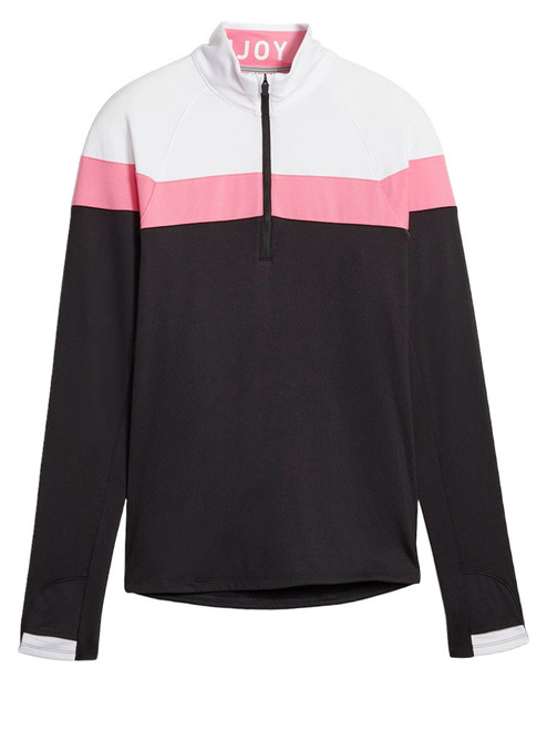 Puma Women's Lightweight 1/4-Zip - Puma Black/Strawberry Burst