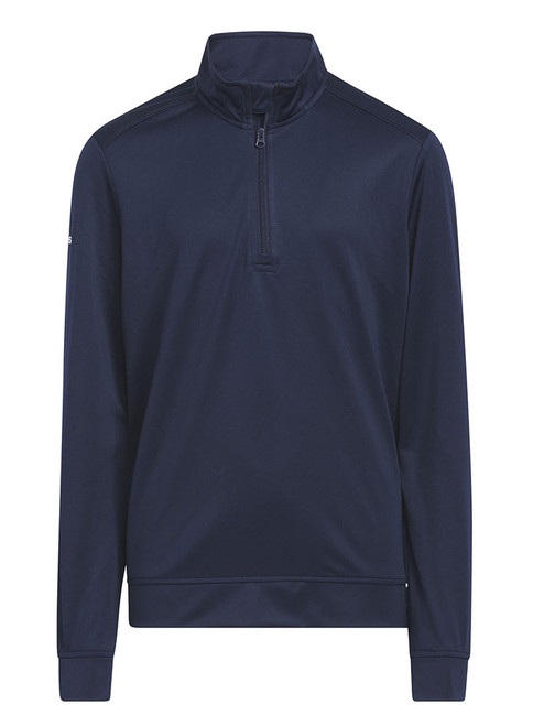 adidas JR Boys' Heather Quarter Zip Sweatshirt - Collegiate Navy