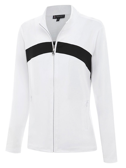 Birdee Sport Women's Half Moon Jacket - White/Black