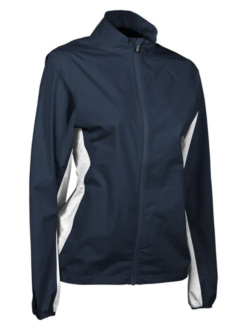 Sun Mountain Women's Monsoon Rain Jacket - Navy/White