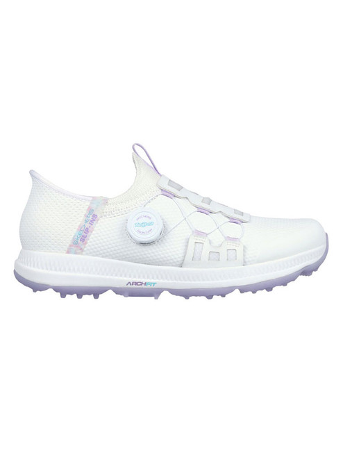 Skechers Women's GO GOLF Elite 5 Slip 'In Golf Shoes - White/Lavender