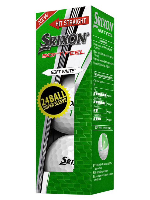 Srixon Soft Feel Golf Balls - Super Sleeve 24 Balls