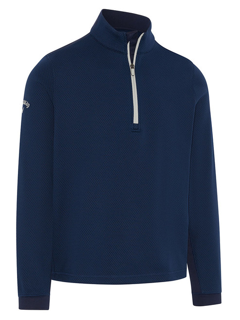 Callaway Hex Fleece 1/4 Zip Pullover - Peacoat