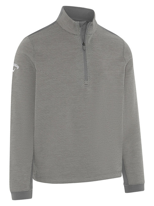 Callaway Hex Fleece 1/4 Zip Pullover - Medium Grey Heather