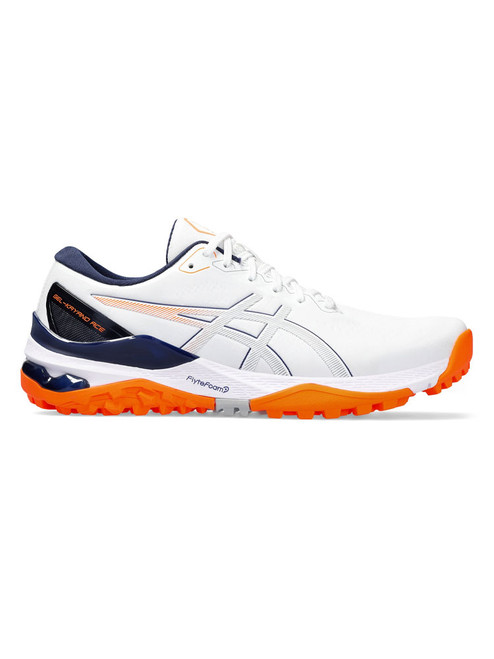 Asics Gel Kayano Ace 2 Golf Shoes - White/Orange
