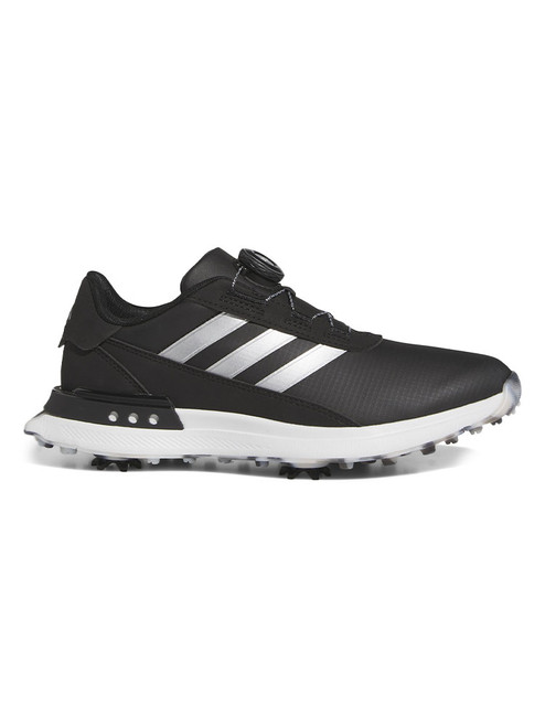 adidas Womens S2G BOA 24 Golf Shoes - Core Black/Silver Met./Wonder Quartz