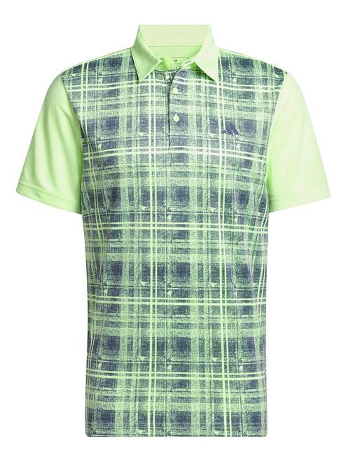 adidas Mens Core Print Polo Shirt - Green Spark