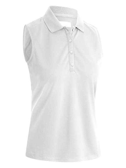 Callaway Women's Sleeveless Knit Polo - Bright White