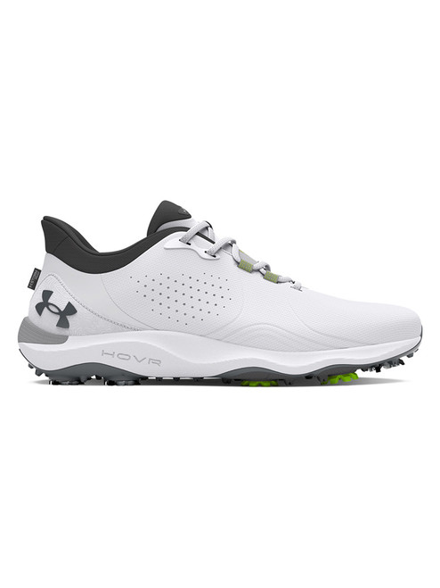 Under Armour HOVR Drive Pro Golf Shoes - White/Metallic Gun Metal