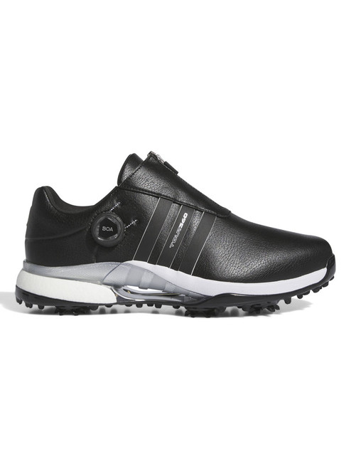 adidas Tour360 24 BOA Boost Golf Shoes (Wide Fit) - Core Black/Core Black