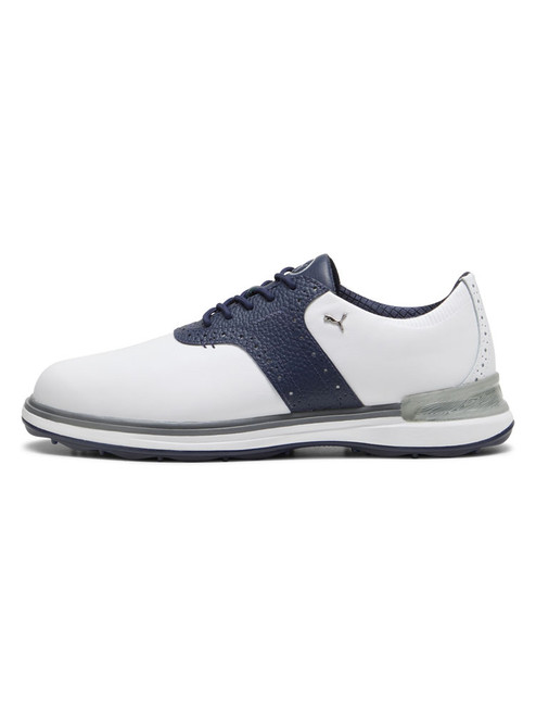 Puma Avant Golf Shoes - Puma White/Deep Navy/Speed Blue