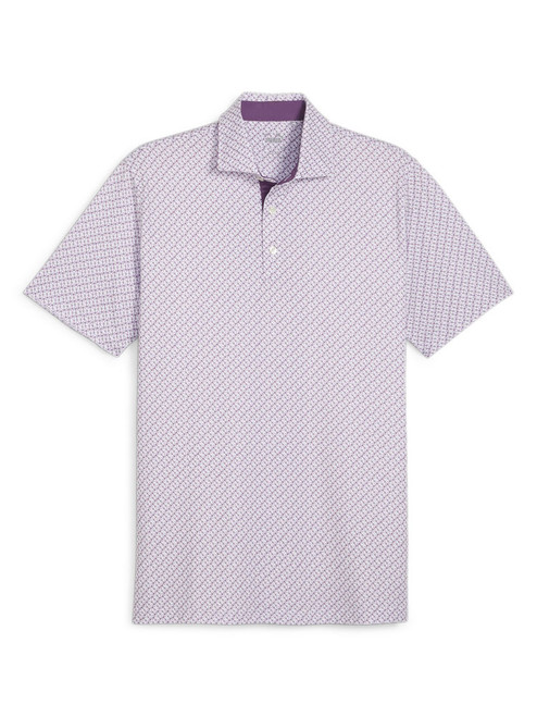 Puma MATTR Anchors Golf Polo - White Glow/Crushed Berry