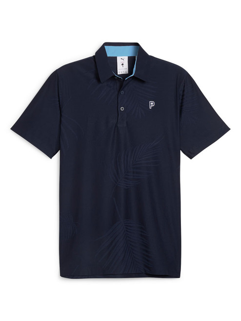 Puma x Palm Tree Crew Jacquard Polo - Deep Navy