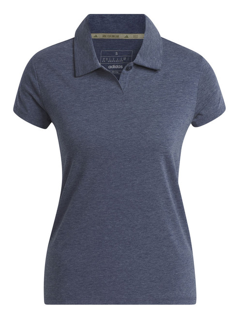 adidas Women's Go-To Heathered Polo Shirt - Collegiate Navy