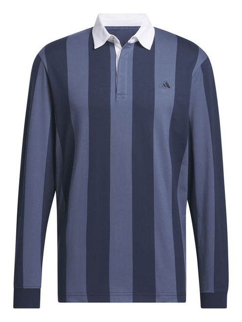 adidas Go-To Long Sleeve Rugby Polo Shirt - Preloved Ink