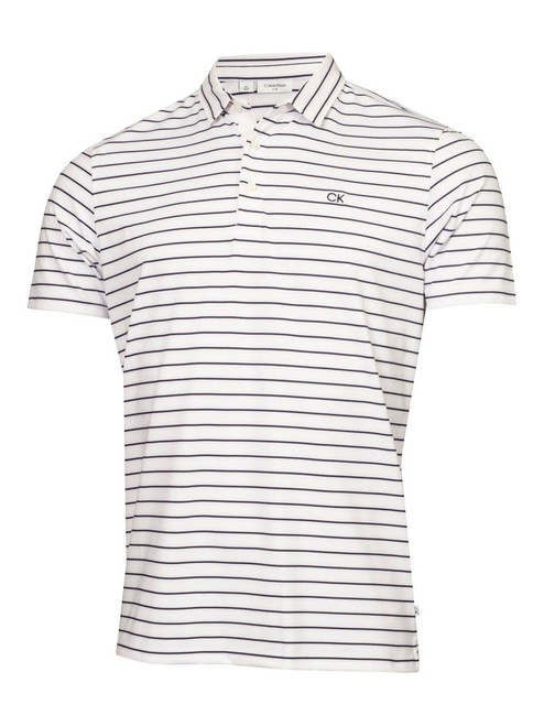 Calvin Klein Silverstone Polo - White/Evening Blue