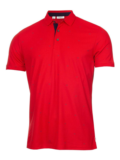 Calvin Klein Monogram Polo - Red