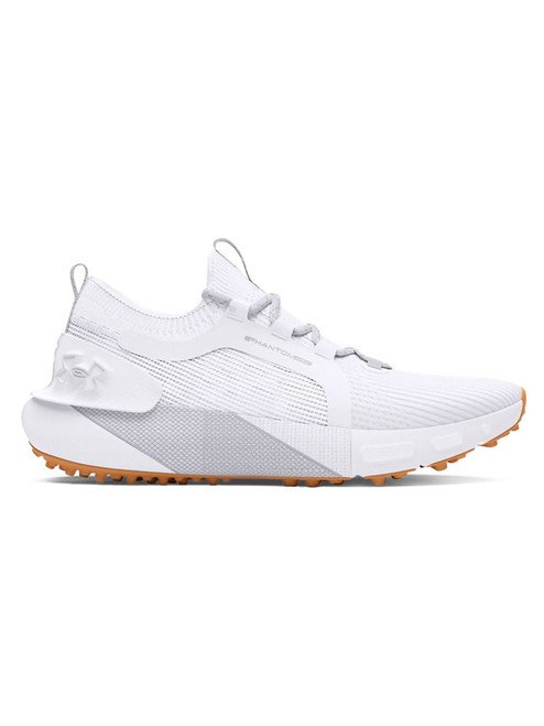 Under Armour Women's Phantom Spikeless Golf Shoes - White/White Clay