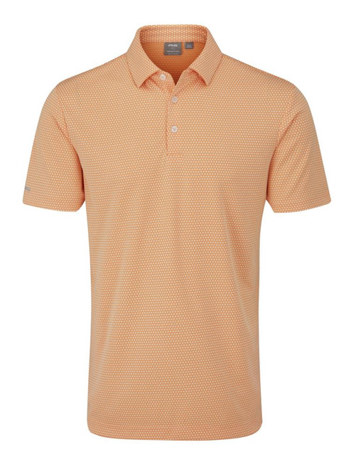 Ping Halcyon Tailored Fit Polo - Tangerine Multi