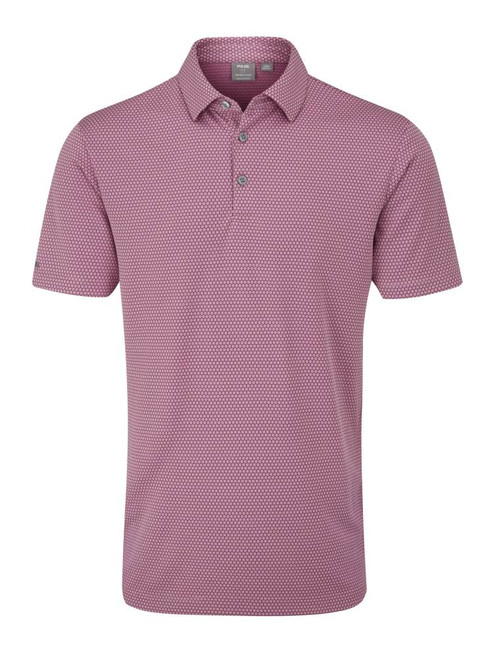 Ping Halcyon Tailored Fit Polo - Wild Rose Multi