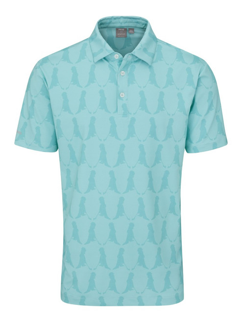 Ping Mr. PING Printed Polo - Aruba Blue Multi