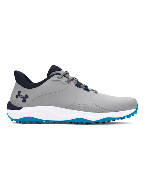 Under Armour HOVR Drive Pro Spikeless Golf Shoes - Mod Grey/Capri