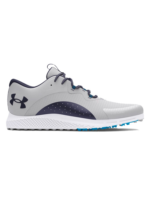 Under Armour Charged Draw 2 Spikeless Golf Shoes - Halo Grey/Capri