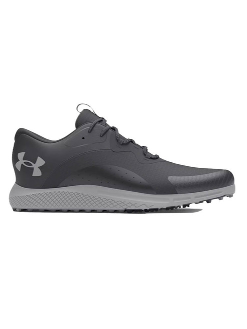 Under Armour Charged Draw 2 Spikeless Golf Shoes - Black/Mod Grey