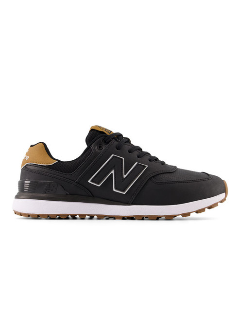 New Balance 574 Greens v2 Golf Shoes - Black/Gum