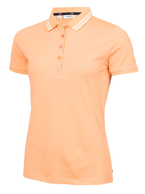 Calvin Klein Women's Brightmeadow Polo - Peach Cobbler