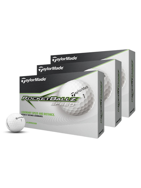 TaylorMade RocketBallz Speed Golf Balls - 3 Dozen