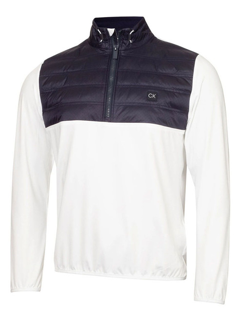 Calvin Klein Rangewood Half Zip Hybrid - White