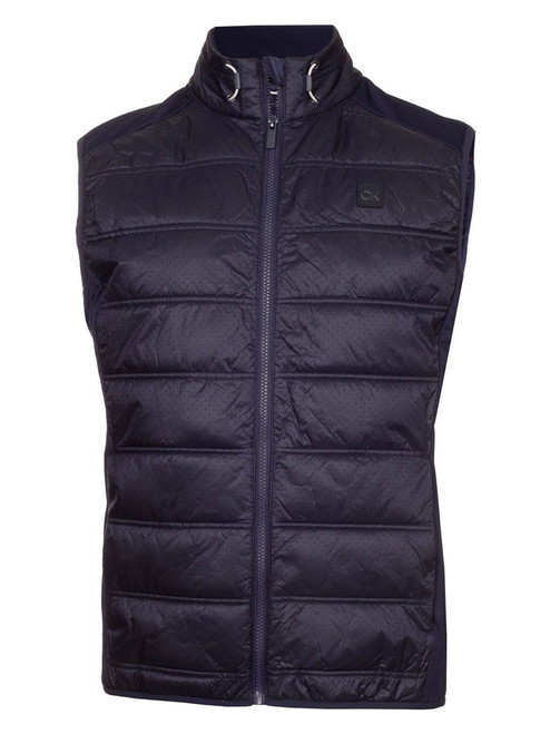 Calvin Klein Rangewood Full Zip Hybrid Gilet - Evening Blue