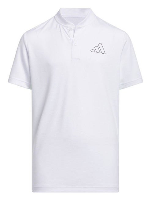 adidas Boy's HEAT.RDY Sport Collar Polo Shirt - White