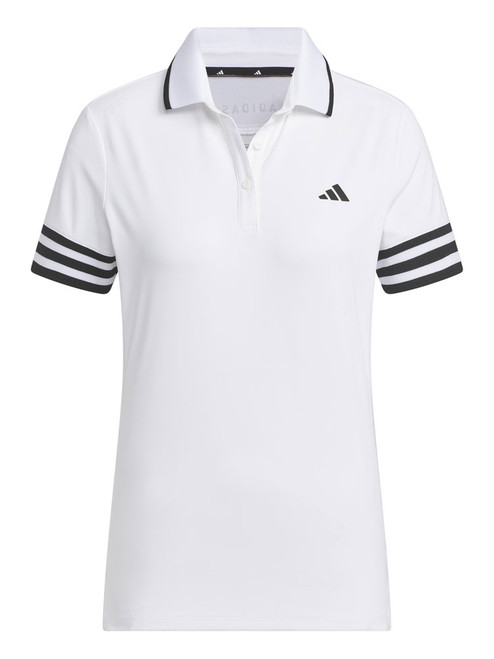 adidas Women's AEROREADY 3-Stripes Polo Shirt - White