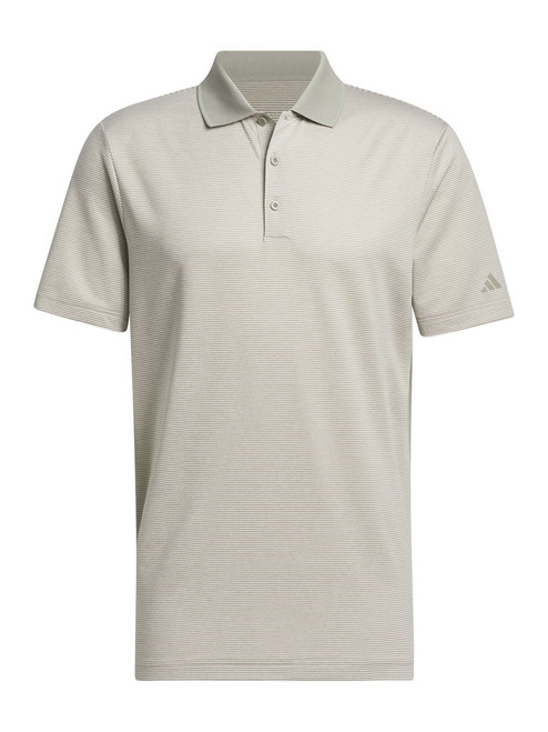 adidas Ultimate365 Ottoman Stripe Polo Shirt - Alumina/Silver Pebble