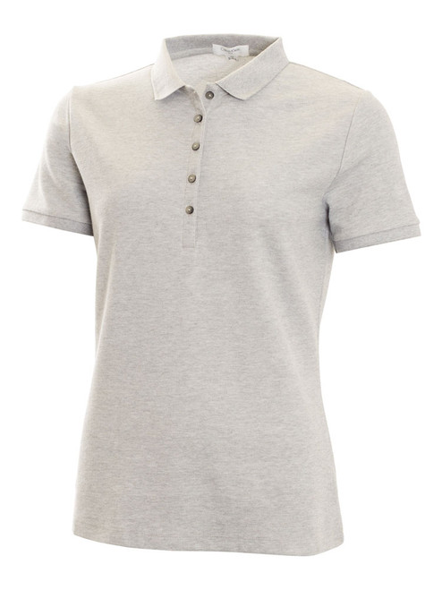 Calvin Klein Ladies Cotton Blend Polo - Pearl Marle
